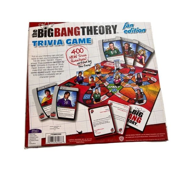 The Big Bang Theory Fact Or Fiction Trivia Game Fan Edition Board Game - Picture 4 of 12